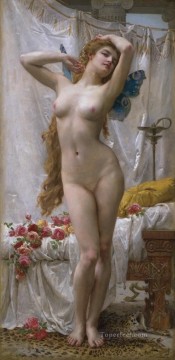  del pintura - El despertar de Psique desnudo femenino italiano Piero della Francesca